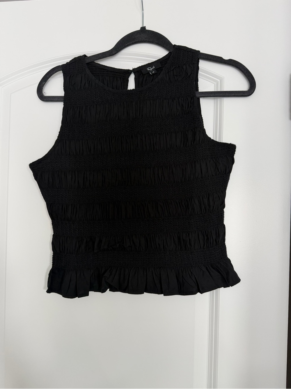 Rails Kane Ruched & Embroidered Shell Tank - Picture 2 of 3